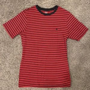 Volcom Striped Short Sleeve T-Shirt Mens Size S